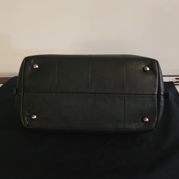 Chanel Square Stitch Black Satchel Quilted Caviar Small - Picture 10 of 12